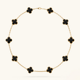 CLOVER | 10 Motive Gold Necklace