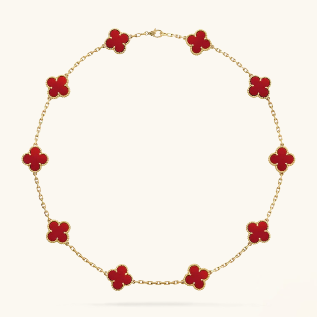 CLOVER | 10 Motive Gold Necklace