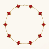 CLOVER | 10 Motive Gold Necklace